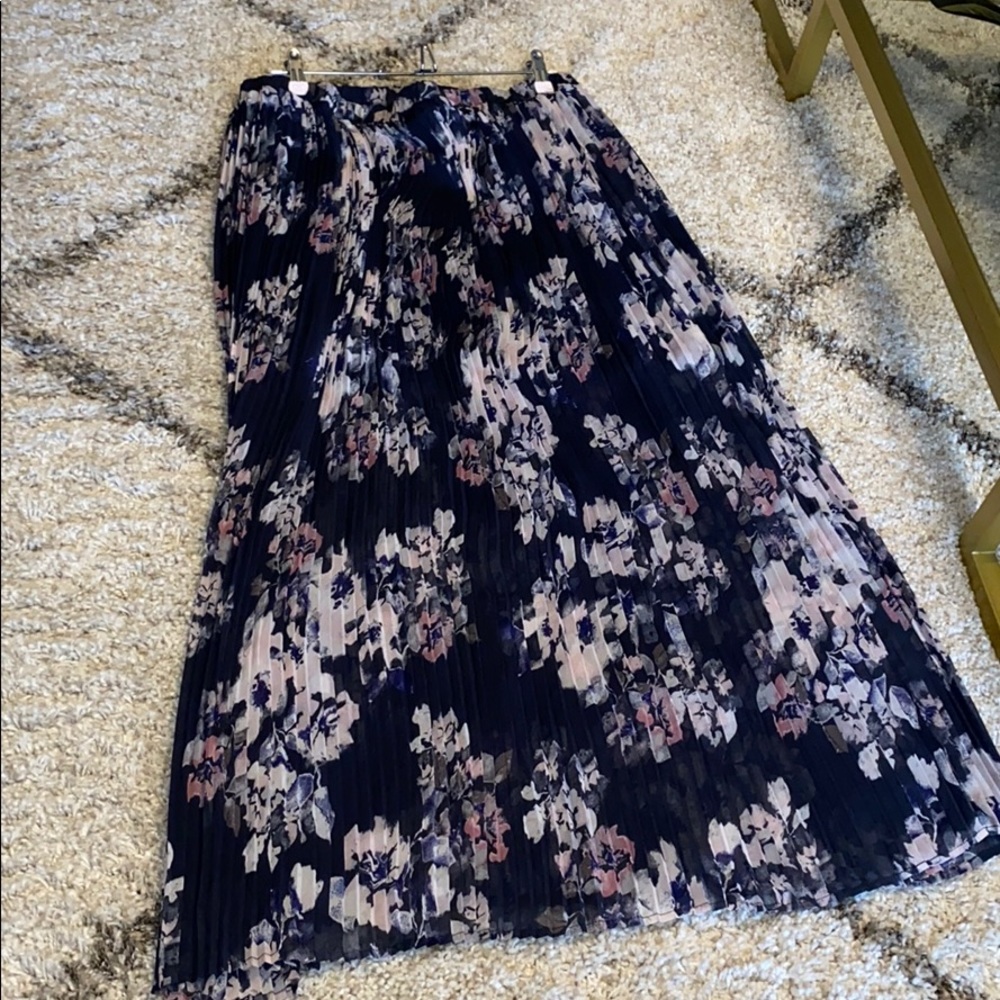 Pretty Blue Pleated Skirt